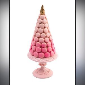 Peppermint Square Pink Ombre Macaroon
Christmas Tree with Gold Topper NWT